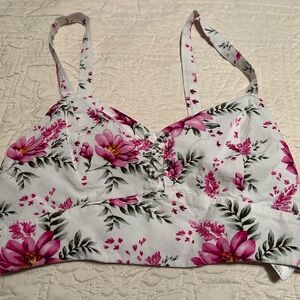 Forever 21 Pink Floral Tank Top